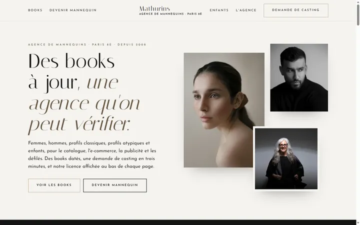 Page d’accueil du site Mathurins
