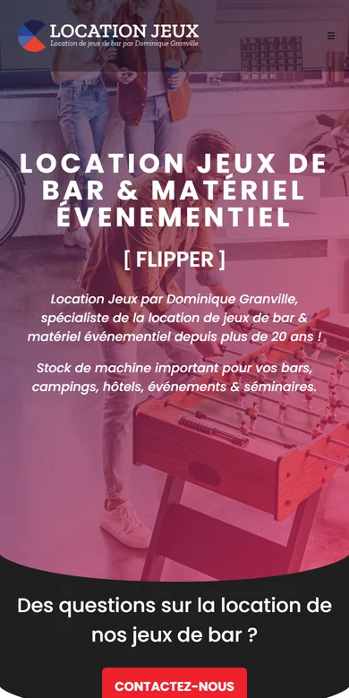 Le site Location Jeux sur téléphone