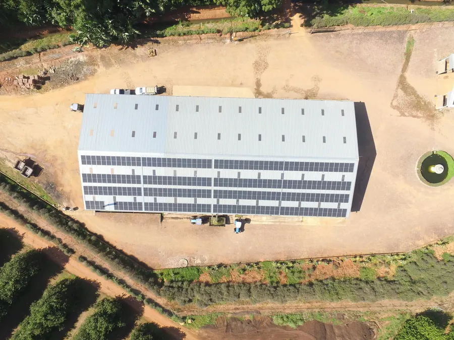 Atelier ou petit bâtiment d'activité avec toiture photovoltaïque